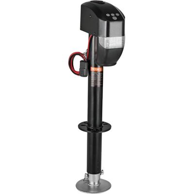VEVOR - Electric Trailer Jack, 5000 lbs, Heavy Duty RV Electric Power Tongue Jack with 2 Way Connector, Remote Control - Black VEVOR - Electric Trailer Jack, 5000 lbs, Heavy Duty RV Electric Power Tongue Jack with 2 Way Connector, Remote Control - Black