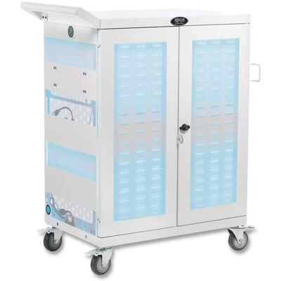 Tripp Lite - CSC32ACWHG 32 Devices 34.8" x 21.6" x 42.3" UV Sterilization and Charging Cart - White Tripp Lite - CSC32ACWHG 32 Devices 34.8" x 21.6" x 42.3" UV Sterilization and Charging Cart - White