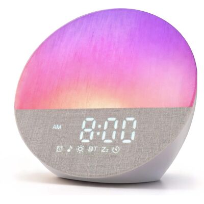 Dazzed Corner - Sunrise Alarm Clock for Heavy Sleepers, Fabric Night Light - Gray Dazzed Corner - Sunrise Alarm Clock for Heavy Sleepers, Fabric Night Light - Gray
