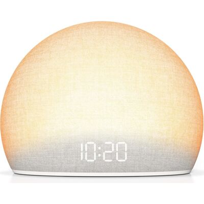Dazzed Corner - Sunrise Alarm Clock with White Noise, Natural Wake-Up Light - Classic White Dazzed Corner - Sunrise Alarm Clock with White Noise, Natural Wake-Up Light - Classic White