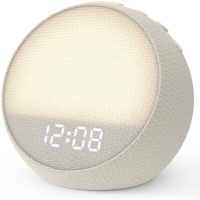 Dazzed Corner - Sunrise Alarm Clock with Wake-Up Light & White Noise, Compact - Putty Dazzed Corner - Sunrise Alarm Clock with Wake-Up Light & White Noise, Compact - Putty