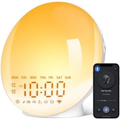 Dazzed Corner - Wake Up Light Sunrise Alarm Clock for Bedroom - Multicolor Dazzed Corner - Wake Up Light Sunrise Alarm Clock for Bedroom - Multicolor