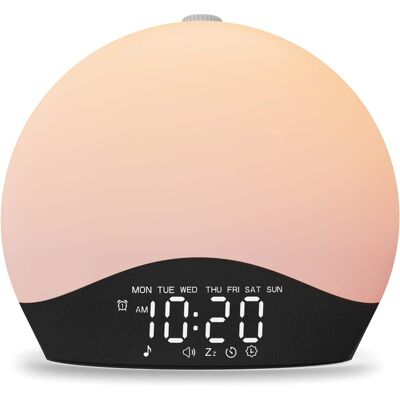Dazzed Corner - Wake Up Light Alarm Clock,Sunrise Alarm Clock,Bluetooth Speaker - White Dazzed Corner - Wake Up Light Alarm Clock,Sunrise Alarm Clock,Bluetooth Speaker - White