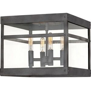 Hinkley Porter 4 - Light Outdoor Ceiling in Aged Zinc Hinkley Porter 4 - Light Outdoor Ceiling in Aged Zinc