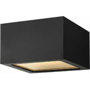 Hinkley Kube 1 Outdoor Ceiling Light in Satin Black Hinkley Kube 1 Outdoor Ceiling Light in Satin Black