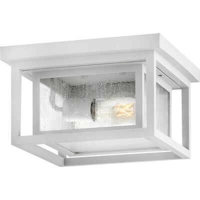 Hinkley Republic 2 - Light Outdoor Ceiling in Textured White Hinkley Republic 2 - Light Outdoor Ceiling in Textured White