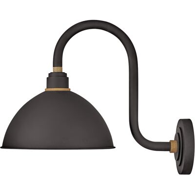 Hinkley Foundry 1 - Light Outdoor Wall in Textured Black Hinkley Foundry 1 - Light Outdoor Wall in Textured Black