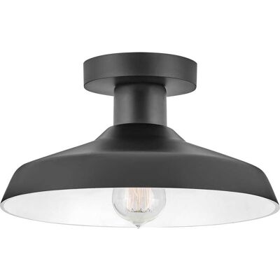 Hinkley Forge 1 - Light Outdoor Ceiling in Black Hinkley Forge 1 - Light Outdoor Ceiling in Black