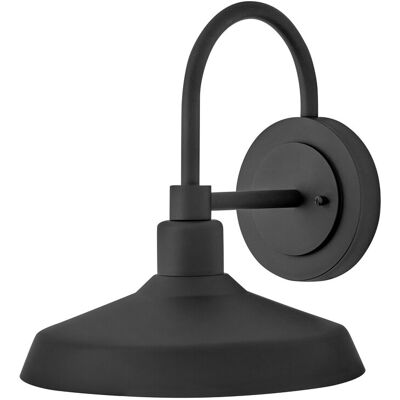 Hinkley Forge 1-Light Outdoor Wall Light in Black Hinkley Forge 1-Light Outdoor Wall Light in Black
