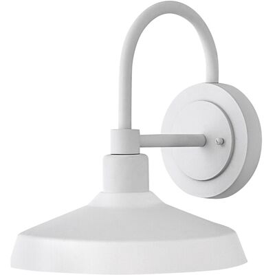 Hinkley Forge 1-Light Outdoor Wall Light in Textured White Hinkley Forge 1-Light Outdoor Wall Light in Textured White