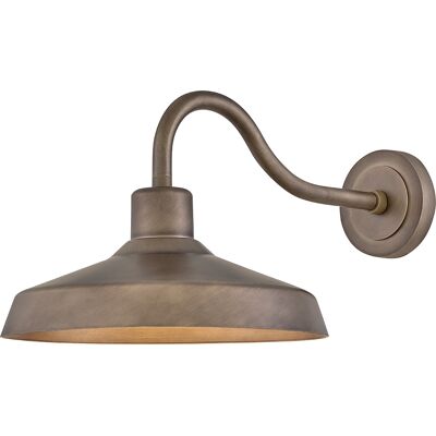 Hinkley Forge 1-Light Outdoor Wall Light in Burnished Bronze Hinkley Forge 1-Light Outdoor Wall Light in Burnished Bronze
