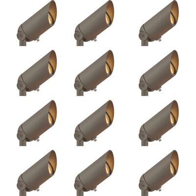 Hinkley 1-Light Outdoor Spot Light Set of 12 in Textured Brown Hinkley 1-Light Outdoor Spot Light Set of 12 in Textured Brown