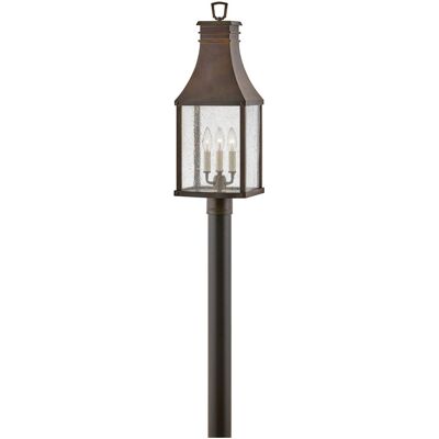 Hinkley Beacon Hill 3 - Light Outdoor Post in Blackened Copper Hinkley Beacon Hill 3 - Light Outdoor Post in Blackened Copper