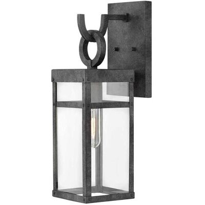 Hinkley Porter 1 - Light Outdoor Wall in Aged Zinc Hinkley Porter 1 - Light Outdoor Wall in Aged Zinc