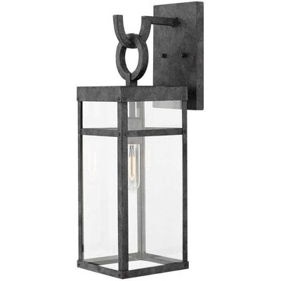 Hinkley Porter 1 - Light Outdoor Wall in Aged Zinc Hinkley Porter 1 - Light Outdoor Wall in Aged Zinc