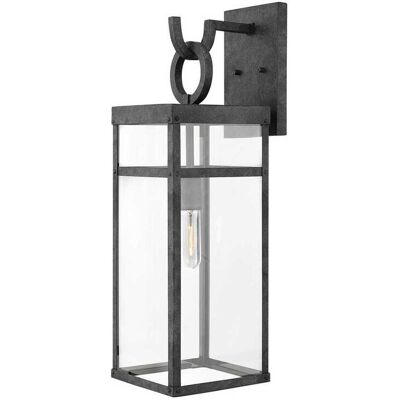 Hinkley Porter 1 - Light Outdoor Wall in Aged Zinc Hinkley Porter 1 - Light Outdoor Wall in Aged Zinc