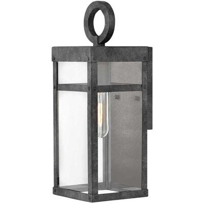 Hinkley Porter 1 - Light Outdoor Wall in Aged Zinc Hinkley Porter 1 - Light Outdoor Wall in Aged Zinc