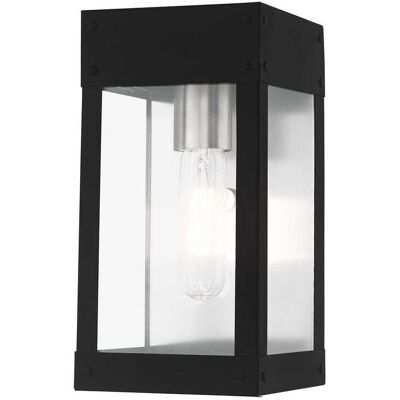 Livex Lighting Barrett 1 - Light Outdoor Wall in Black Livex Lighting Barrett 1 - Light Outdoor Wall in Black