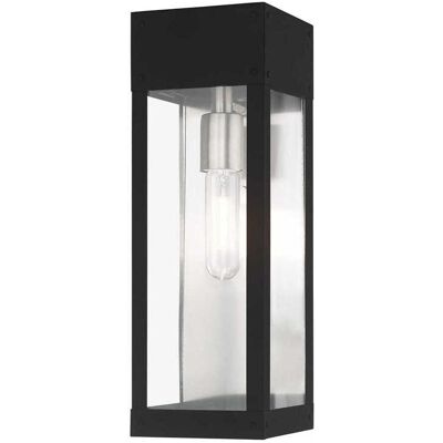 Livex Lighting Barrett 1 - Light Outdoor Wall in Black Livex Lighting Barrett 1 - Light Outdoor Wall in Black