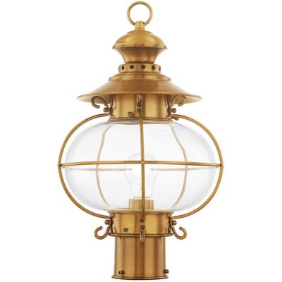 Livex Lighting Harbor 1 - Light Outdoor Post in Flemish Brass Livex Lighting Harbor 1 - Light Outdoor Post in Flemish Brass