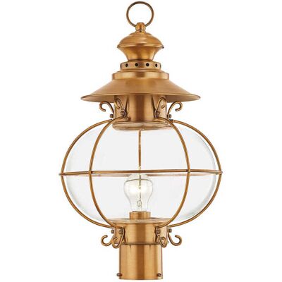 Livex Lighting Harbor 1 - Light Outdoor Post in Flemish Brass Livex Lighting Harbor 1 - Light Outdoor Post in Flemish Brass