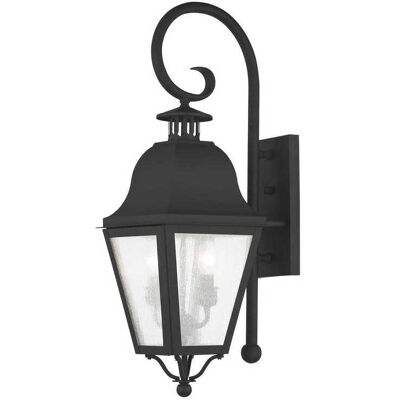 Livex Lighting Amwell 2 - Light Outdoor Wall in Black Livex Lighting Amwell 2 - Light Outdoor Wall in Black