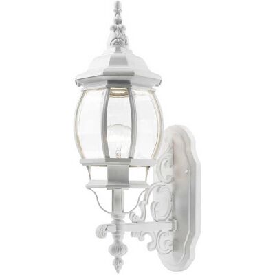 Livex Lighting Frontenac 1 - Light Outdoor Wall in Textured White Livex Lighting Frontenac 1 - Light Outdoor Wall in Textured White
