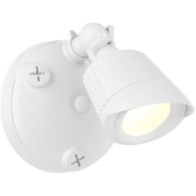 Savoy House 1-Light Outdoor Single Flood Light in White Savoy House 1-Light Outdoor Single Flood Light in White