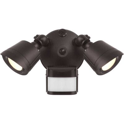 Savoy House 2-Light Outdoor Motion Sensored Double Flood Light in Bronze Savoy House 2-Light Outdoor Motion Sensored Double Flood Light in Bronze