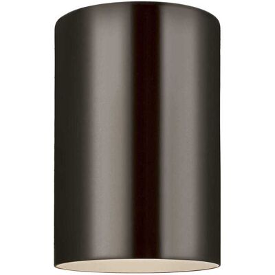 Visual Comfort Studio Outdoor Cylinders 1 - Light Ceiling in Bronze Visual Comfort Studio Outdoor Cylinders 1 - Light Ceiling in Bronze