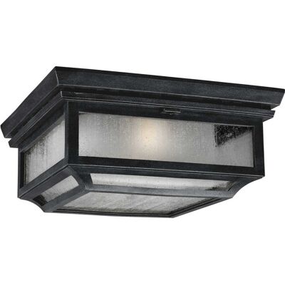 Visual Comfort Studio Shepherd 2 - Light Outdoor Ceiling in Dark Weathered Zinc Visual Comfort Studio Shepherd 2 - Light Outdoor Ceiling in Dark Weathered Zinc