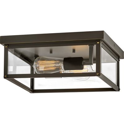 Hinkley Beckham 2 - Light Outdoor Ceiling in Oil Rubbed Bronze Hinkley Beckham 2 - Light Outdoor Ceiling in Oil Rubbed Bronze