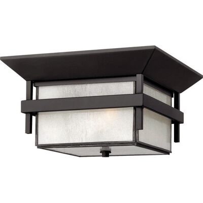Hinkley Harbor Outdoor Ceiling Light in Satin Black Hinkley Harbor Outdoor Ceiling Light in Satin Black