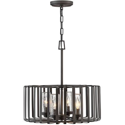 Hinkley Reid 4 - Light Outdoor Hanging in Brushed Graphite Hinkley Reid 4 - Light Outdoor Hanging in Brushed Graphite