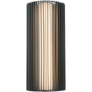 Abra Lava 1-Light Outdoor Wall Light in Matte Black