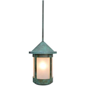 Arroyo Craftsman Berkeley Outdoor Hanging Light in Green
