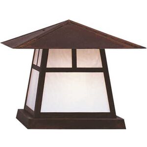 Arroyo Craftsman Carmel 1 - Light Outdoor Post in Bronze
