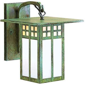 Arroyo Craftsman Glasgow Outdoor Wall Light in Green