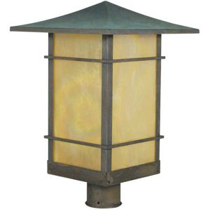 Arroyo Craftsman Katsura 1 - Light Outdoor Post in Green