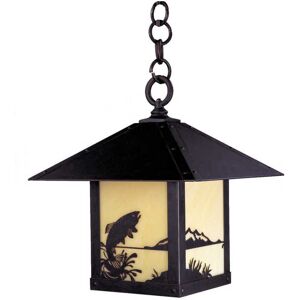 Arroyo Craftsman Timber Ridge Outdoor Hanging Light in Black