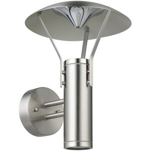 Eglo Roofus 1-Light Outdoor Wall Light in Stainless Steel