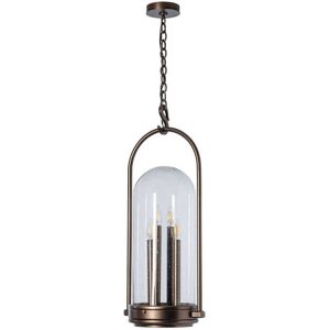 Rio Hubbardton Forge Davis 4-Light Outdoor Hanging Light in Bronze