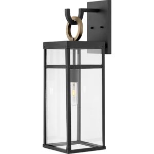 Hinkley Porter 1 - Light Outdoor Wall in Black Burnished Bronze