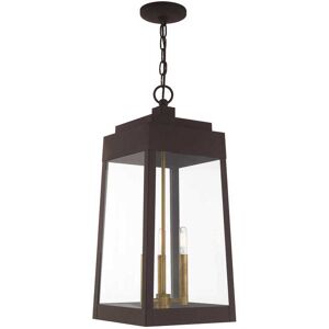 Livex Lighting Oslo 3 - Light Outdoor Hanging in Bronze