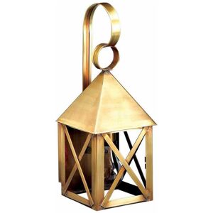Northeast Lantern York 1-Light Outdoor Wall Light in Brass
