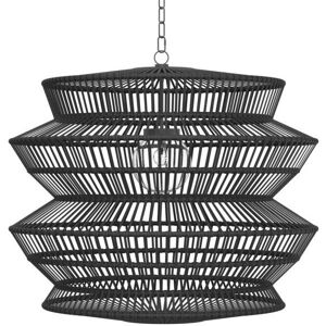 Summer Classics Mckenna Resin Rattan Onyx Outdoor Large Chandelier