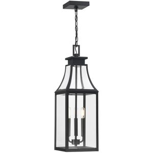 Savoy House Emery 3-Light Outdoor Hanging Light in Matte Black