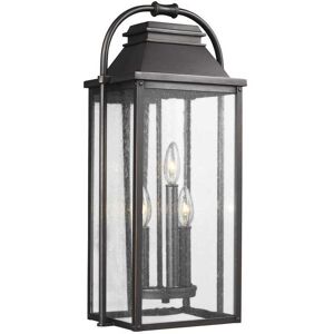 Visual Comfort Studio Wellsworth 3 - Light Outdoor Wall in Antique Bronze