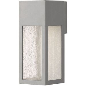 Hinkley Rook Outdoor Wall Light in Titanium