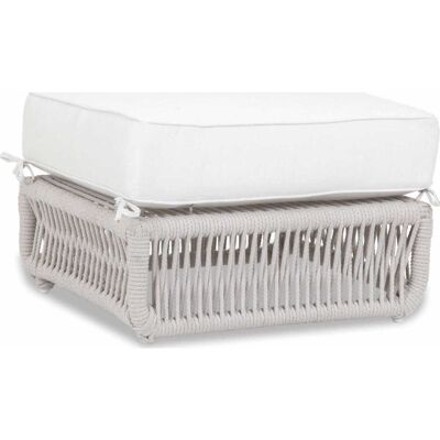 Sunset West Dana Whites creams beiges Rope Cushion Ottoman Sunset West Dana Whites creams beiges Rope Cushion Ottoman